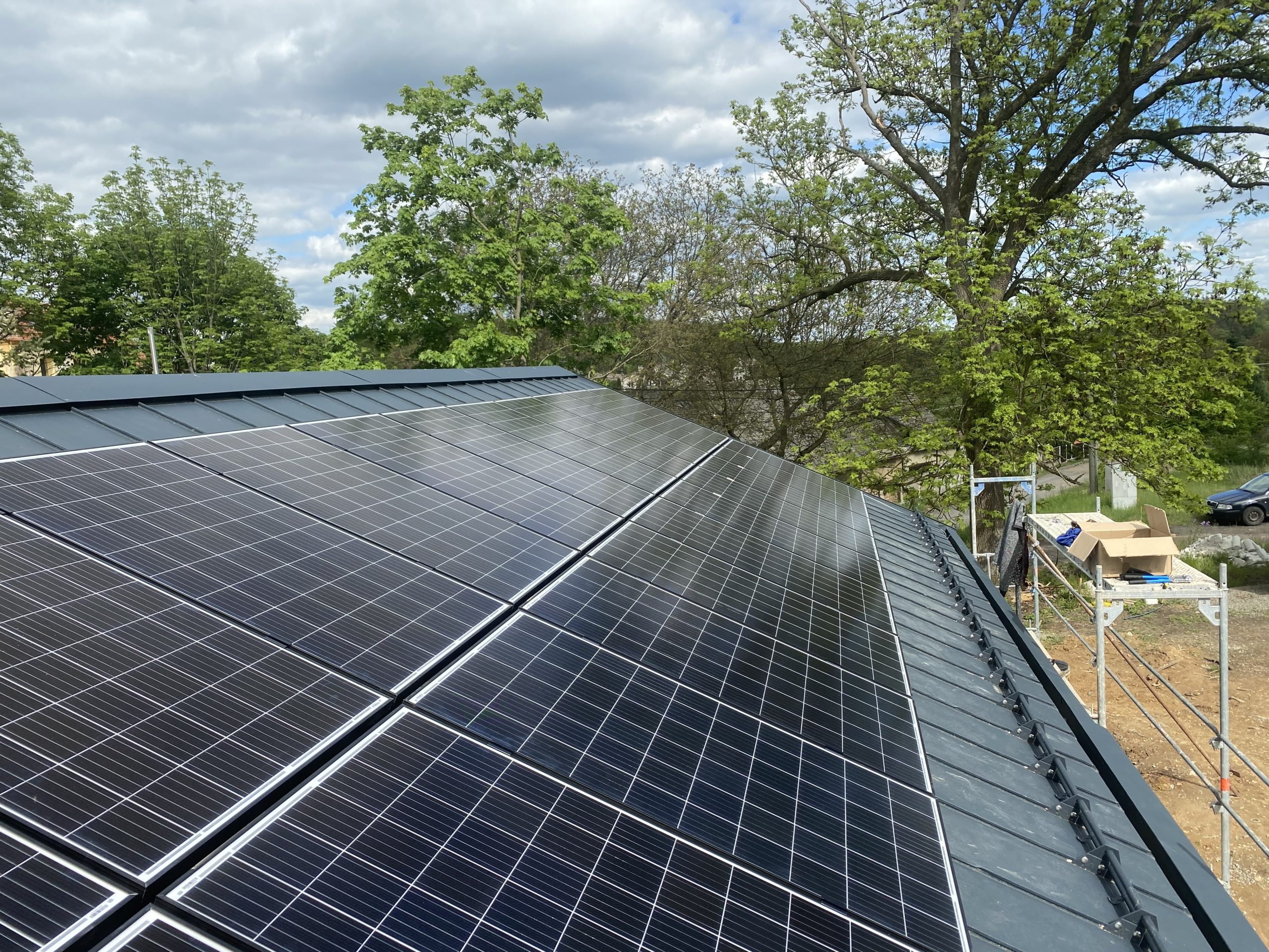 Fotovoltaické panely rodinný dům Rakovník